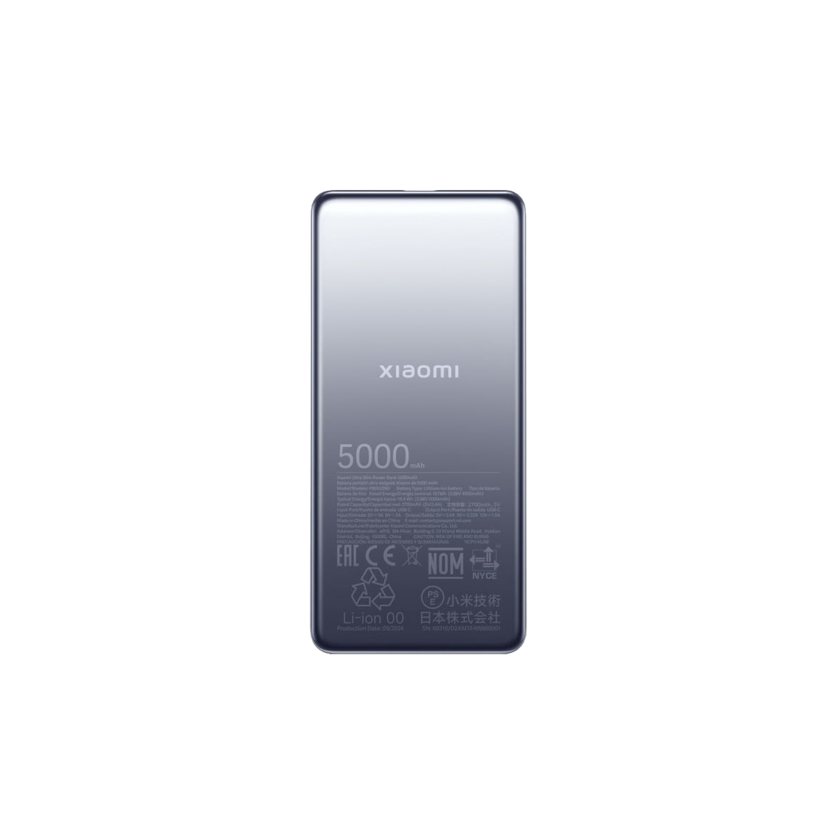 Xiaomi Ultra Slim Power Bank 5000mAh