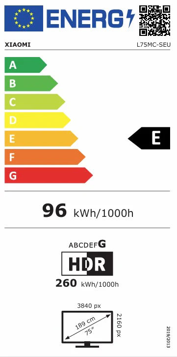 Vaata energiatõhususe märgist